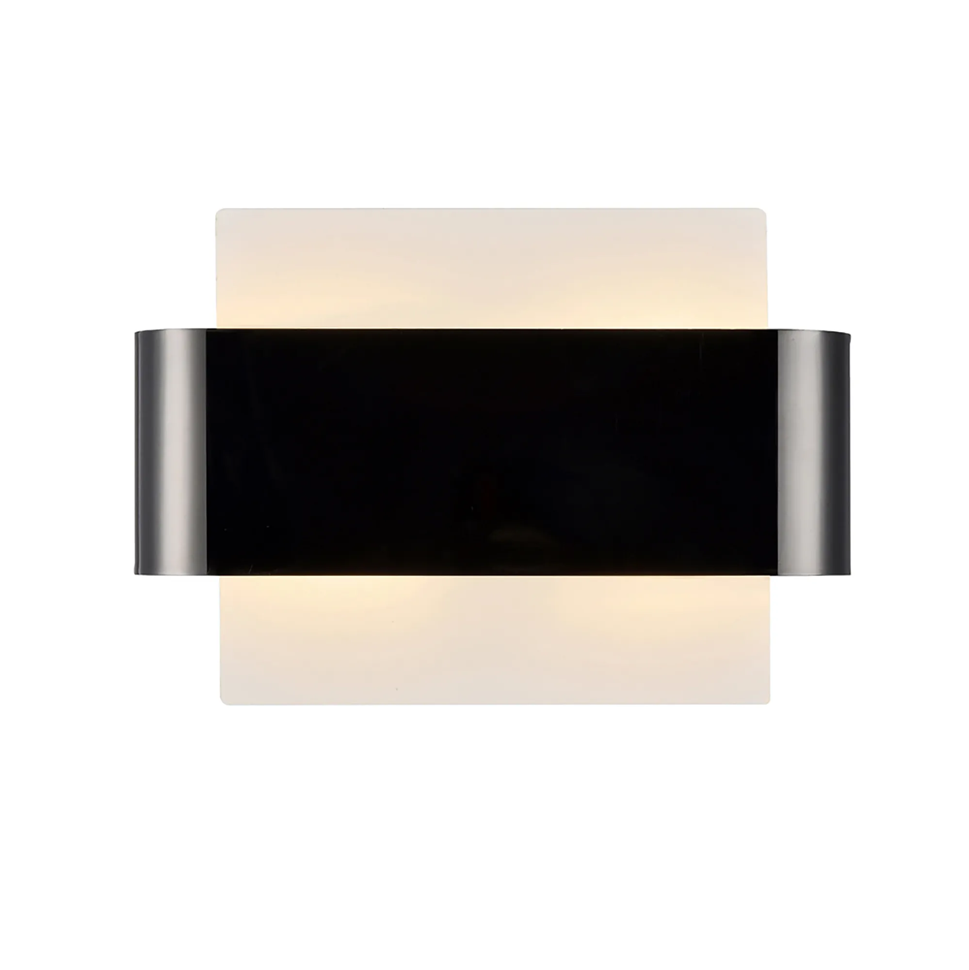 Damo Wall 2 Light Black Chrome, White